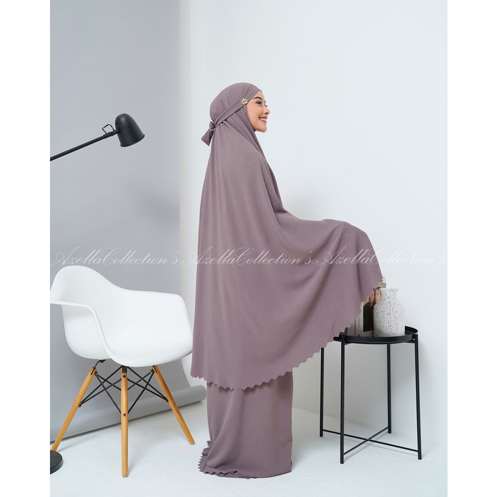 Mukena 3in1 crinkle airflow + sajadah