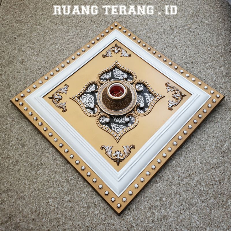 Fitting hias ornamen plafon 30 cm bahan plastic