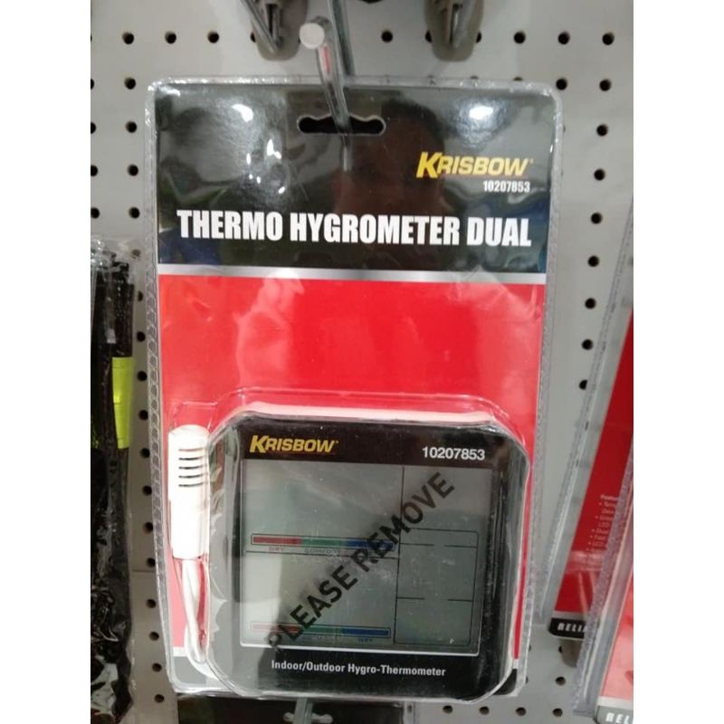 Jual THERMO HYGROMETER DUAL KRISBOW 050 C/ 1090 RH Shopee Indonesia