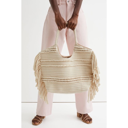 H&M SALE TAS - Fringed Shopper Bag