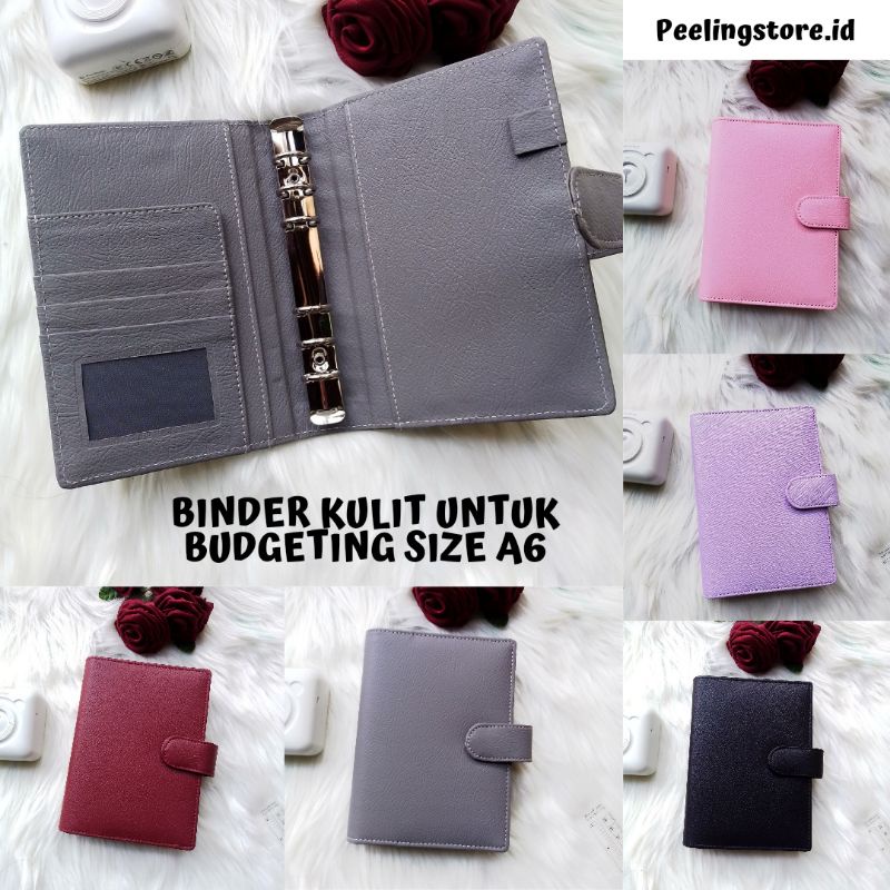 BINDER POLOS A6 BINDER KULIT BINDER BUDGETING A6 6RING