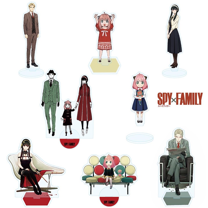 Figure Forger Akrilik SPY X FAMILY Plate Anya Stand Twilight Yor Mainan Model