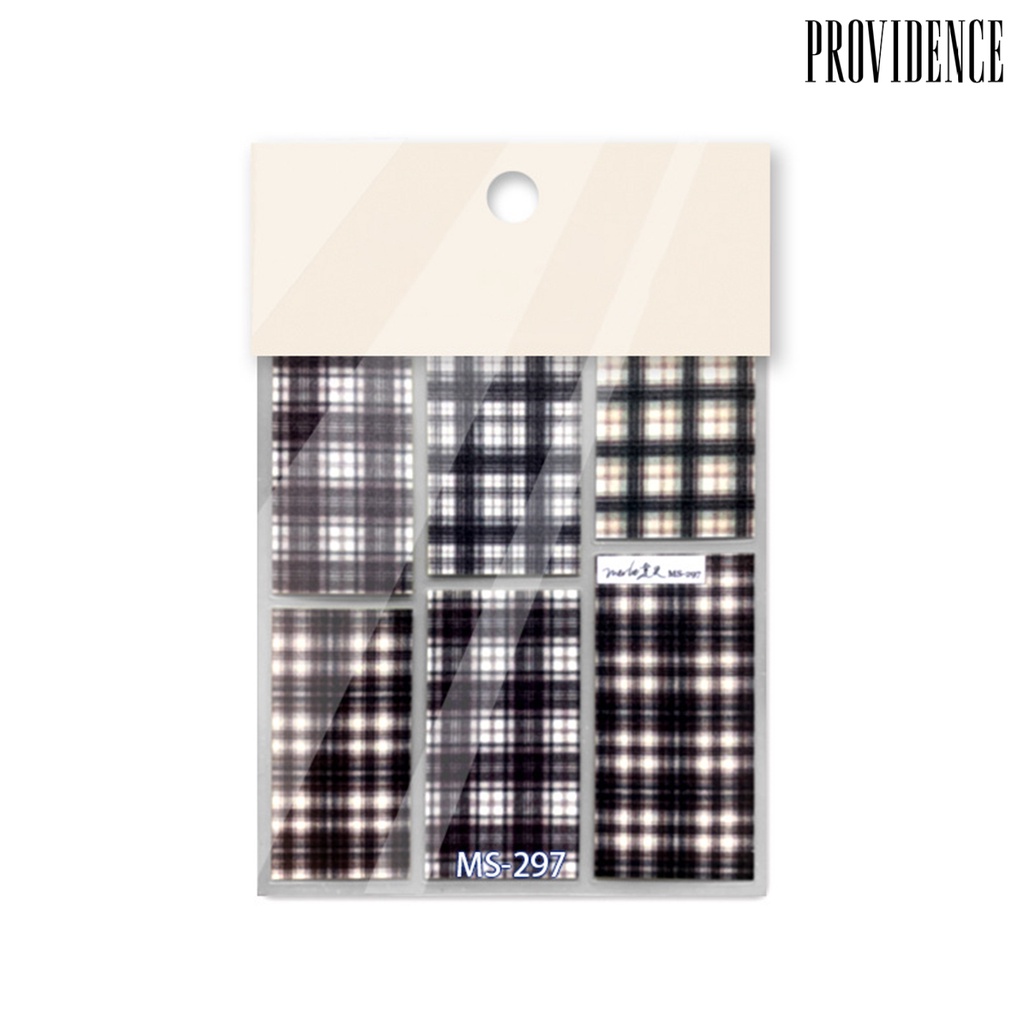 Providence Nail Art Stiker Perekat Diri Tidak Luntur Mudah Tempel Yang Dapat Dilepas DIY Ultra Tipis Kartun Hewan Gaya Gelap Kelinci Kuku Patch Perlengkapan Kuku