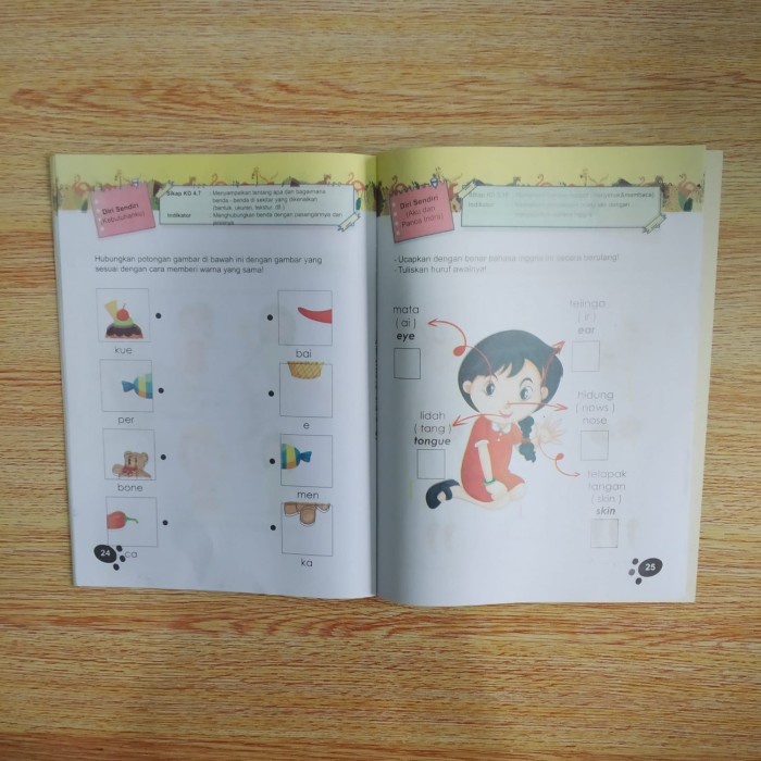 BUKU ANAK PINTAR PAUD DIRI SENDIRI -TEMATIK TERPADU TK-A SANDRO