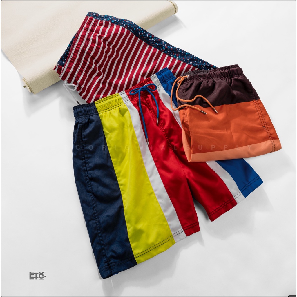 LNDSEND Men's Print Volley Swim Trunks #2