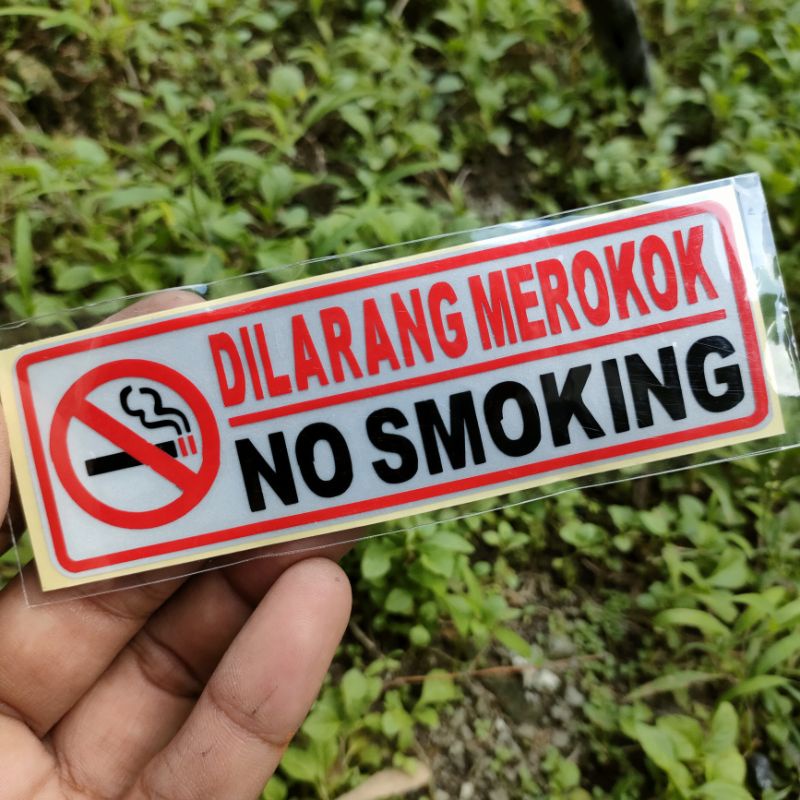 

Stiker Cutting Dilarang Merokok Segipanjang 12cmX4cm