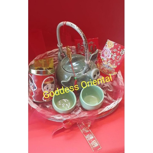 

Set Hadiah Teko Imlek Babi Keramik + 2 Cangkir Gratis Chinese Tea import