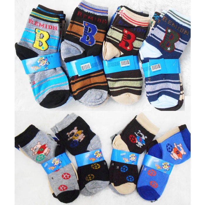 Kaos Kaki Sekolah Anak PAUD TK Kaos Kaki Motif Anak Laki-Laki