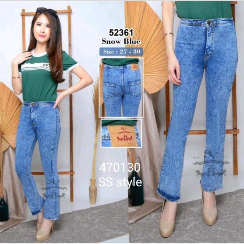 celana fashion cutbray highweist sv7 original