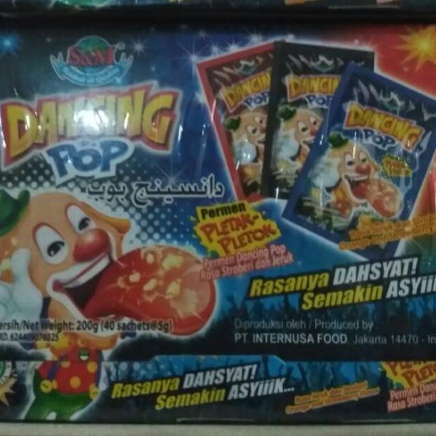 

[Etalase][R68T]-♥) Permen Dancing Pop pletak pletok isi 40 berkualitas