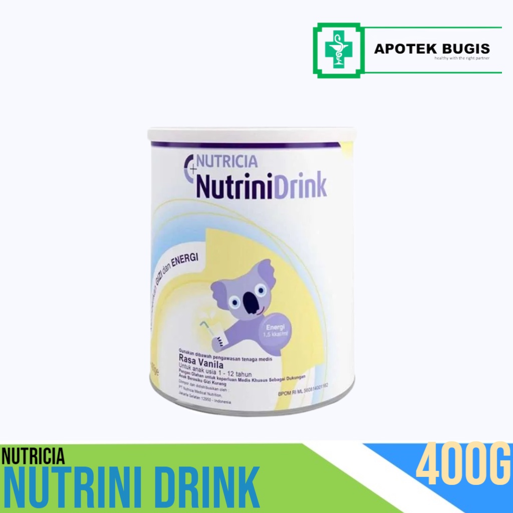 NUTRICIA Nutrini Drink Powder Vanilla 400g usia 1-12 Berkebutuhan Khusus Untuk Pemenuhan Energi