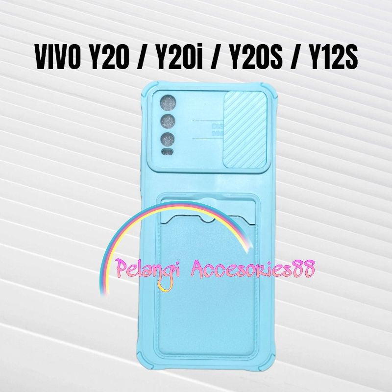 CASE VIVO Y20 / Y20S / Y20i / Y12S CASE SOFTCASE SLEDING WARNA WARNI SLOT CARD