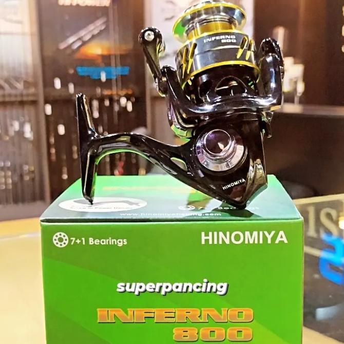 [Bayar DiTempat] Reel Hinomiya Inferno 800 (New Power Handle)
