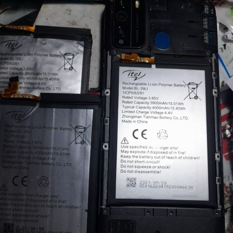 Batrai baterai itel L6502 itelL6502 ori copotan