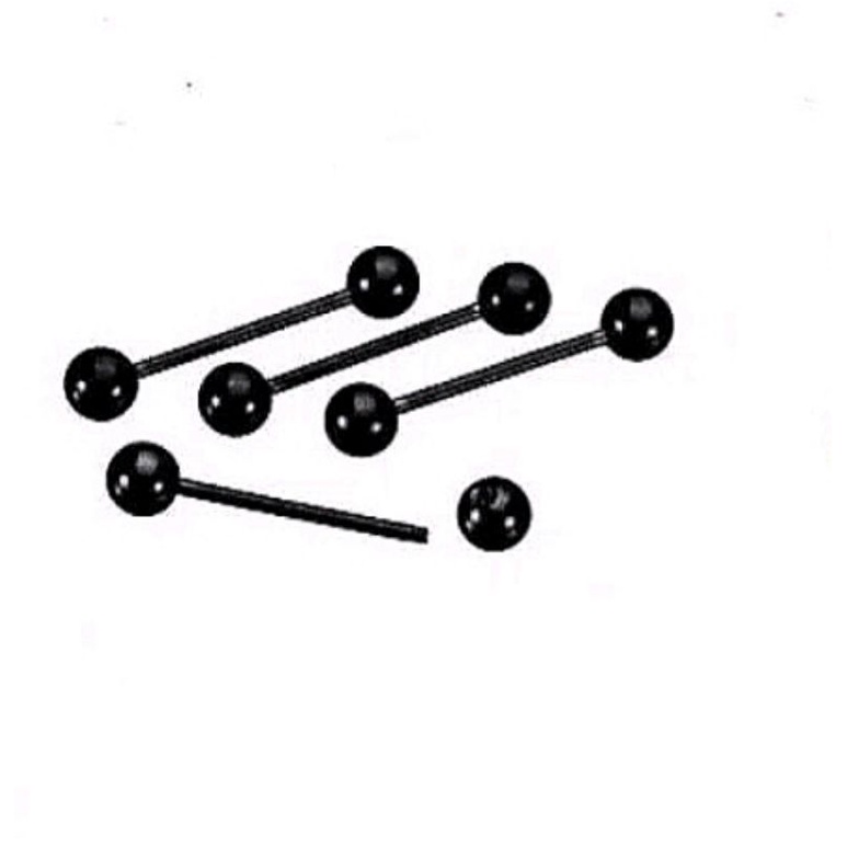 Anting tindik lidah barbel bulat telinga titanium