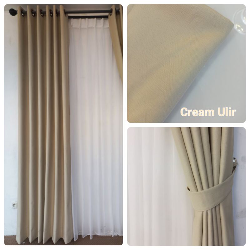 GORDEN HOTEL BLACKOUT PREMIUM Polos dan Tebal/ Gorden jadi / gorden mewah tebal / gorden murah / gor