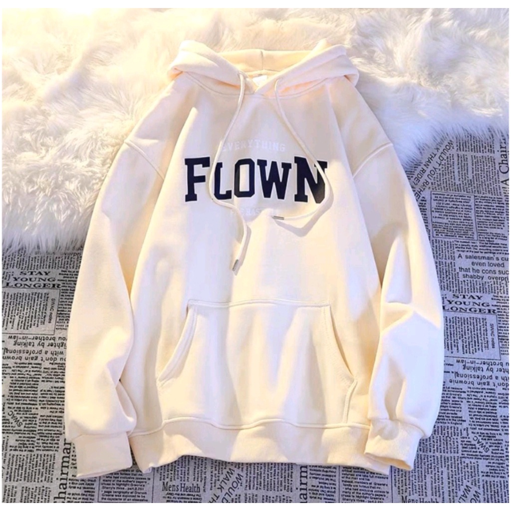 FLOWN EVERYTHING SWEATER HOODIE OVERSIZE WANITA