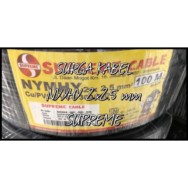Promo Nyyhy 2X2.5 Mm Supreme / Kabel Serabut 2 X 2.5 Mm / Nyyhy 2 X 2.5 Mm