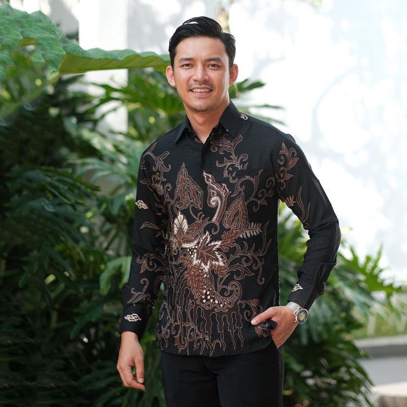 BATIK OFFICIAL - BIANCA NUDE BAJU BATIK PRIA LENGAN PANJANG - KEMEJA BATIK KATUN HALUS - KEMEJA KOND