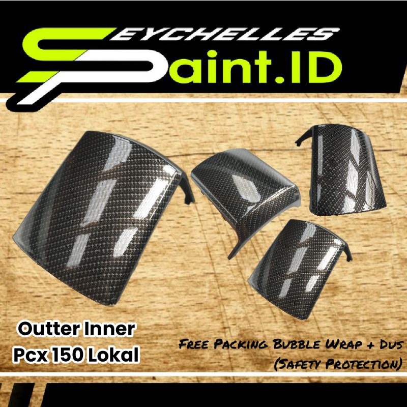 Cover Carbon Outer Inner / Dashboard  PCX 150 Lokal Motif Kevlar