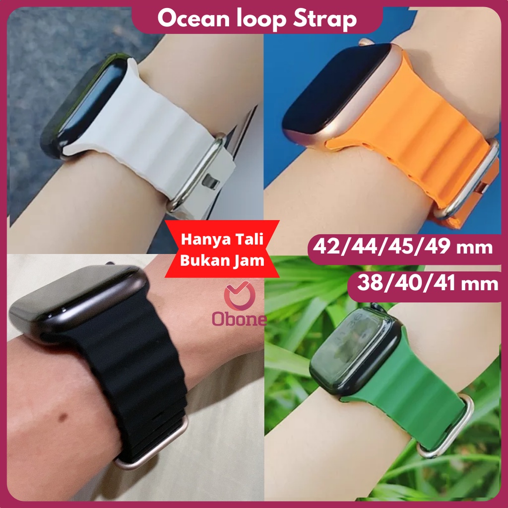 Ocean band Strap for iwatch 1 2 3 4 5 6 7 8 Ultra T500 T55 T500 Plus Pro S20 DT7promax IWO HW22 HW16 HW12 Hiwatch 8 i8promax49mm 45mm 44mm 42mm 41mm 40mm 38mm Tali jamtangan