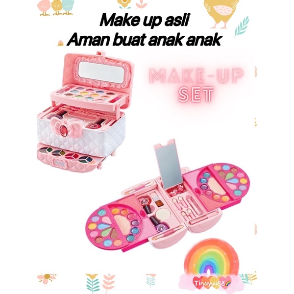 children make up bag pretend plays mainan dandan anak bentuk tas- kado anak cewek - kado anak perempuan 5 tahun - hadiah ultah cewek - kado ulang tahun anak cewek