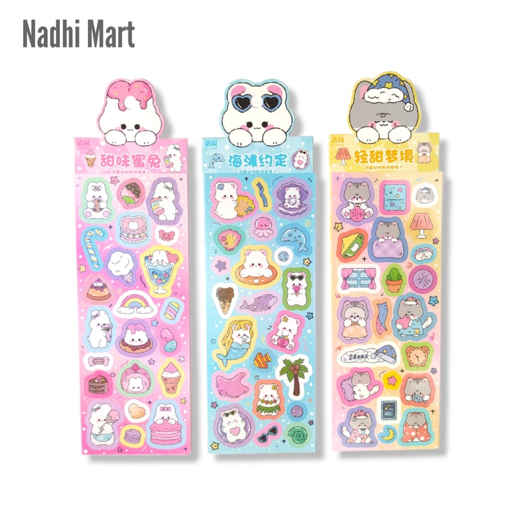 

PAKET STIKER LUCU SWEET ENERGY BUNNY CAT