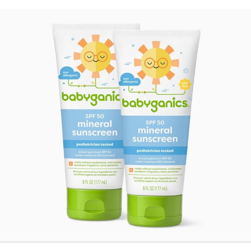 Babyganics SPF 50 Baby Mineral Sunscreen Lotion 177 ML