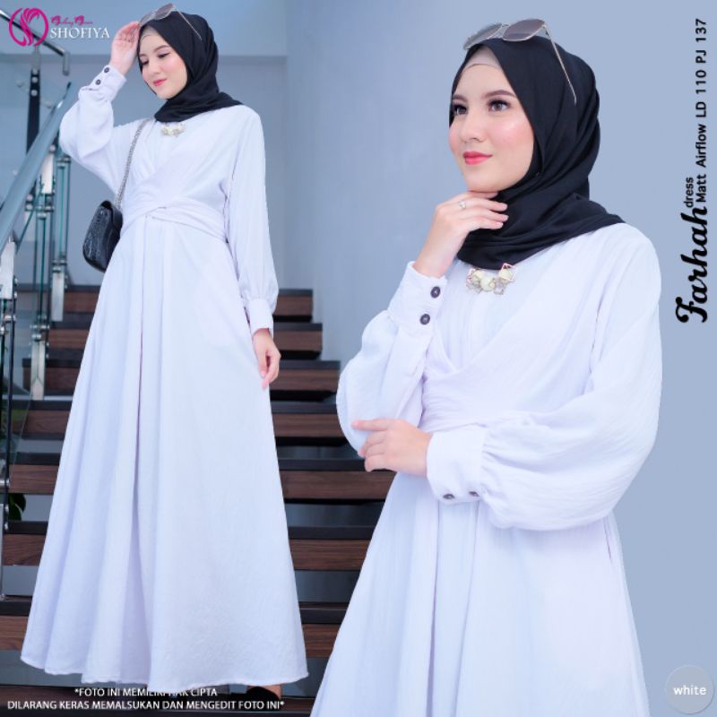 [READY BARU ] BELVANA BY SHOFIYA FASHION MUSLIM GAMIS DRESS MEWAH KEKINIAN ADEM KANCING BELAKANG TALI PINGGANG