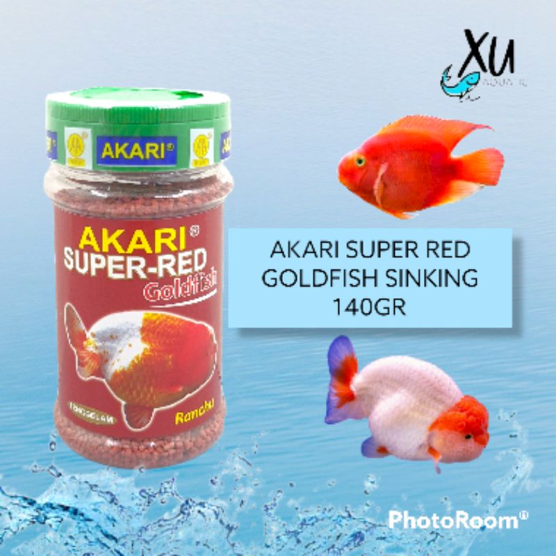 PELET AKARI SUPER RED GOLDFISH 140 GR 2MM SINKING