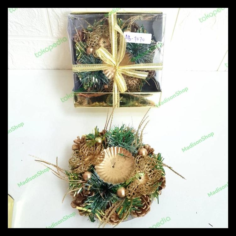 

TEMPAT LILIN DOA ADVEN PINUS KRANS CANDLE WREATH MURAH HIASAN NATAL BARU