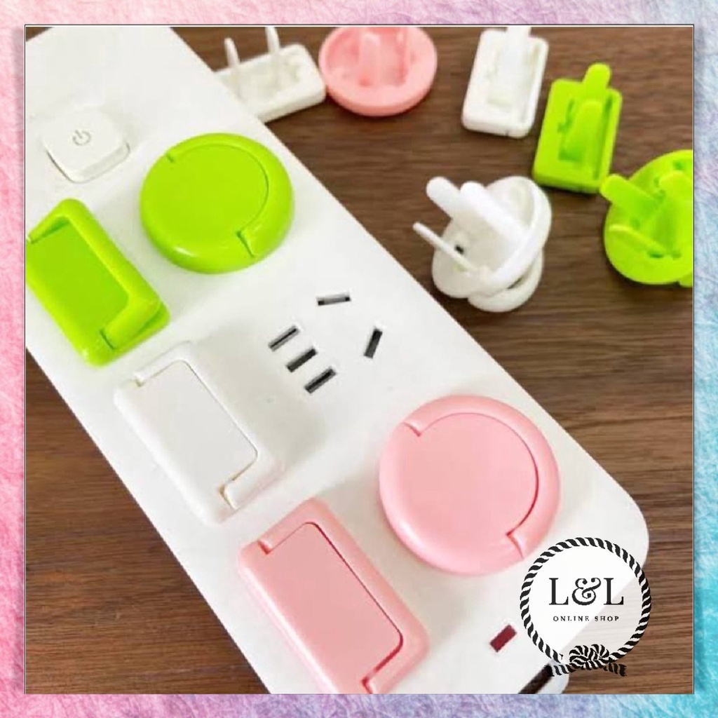 Penutup Colokan Listrik Bayi Pengaman Stop Kontak Pelindung Tutup Stop Kontak Socket Cover Electrical Safety 2 Kaki dan 3 Kaki