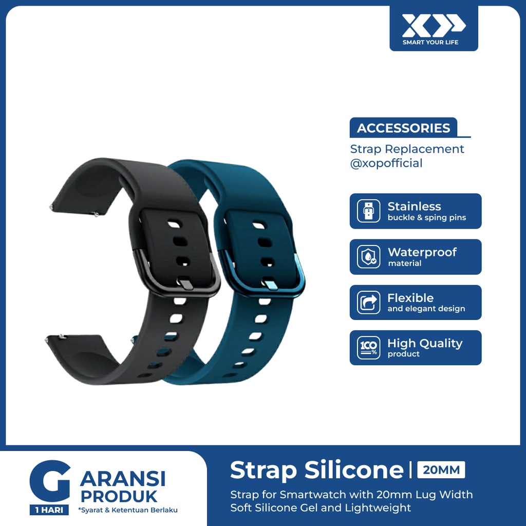 Strap Silicone 20mm for Amazfit GTS GTR Smartwatch Universal