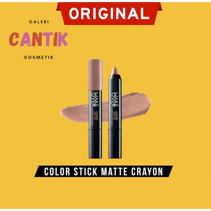 Make Over Color Stick Matte Crayon/Makeover Lipstik Crayon Matte/Makeover Crayon