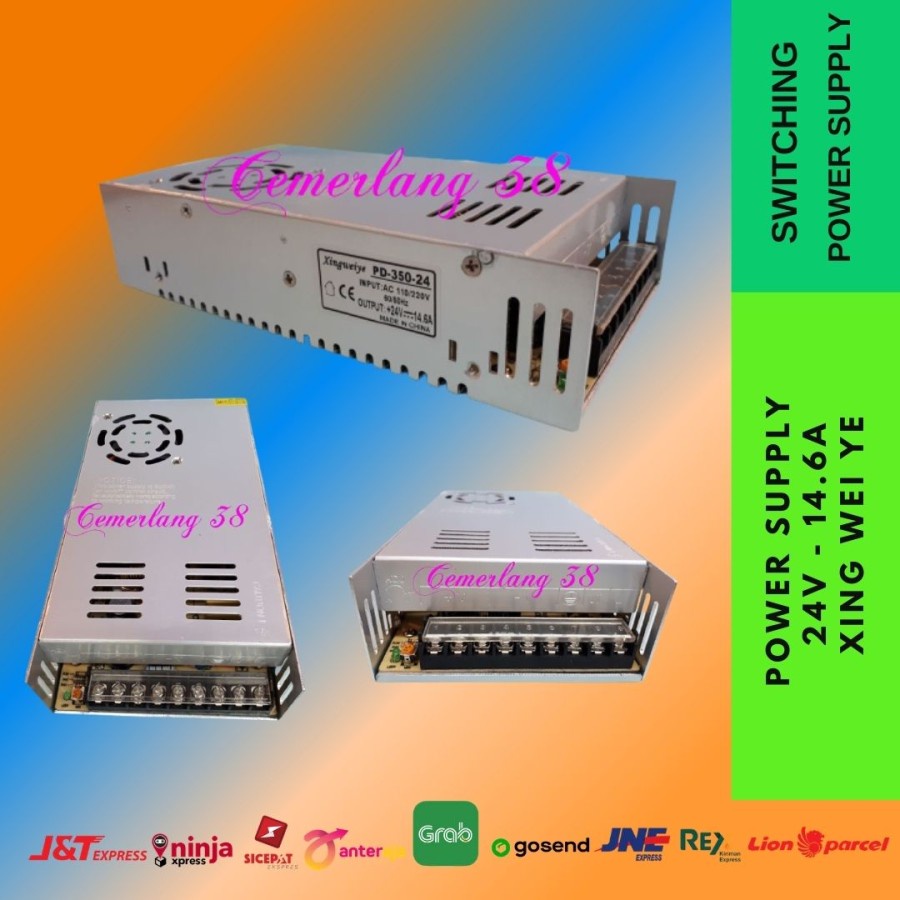 Adaptor Switching Power Supply Jaring / Besi 24V 14.6A