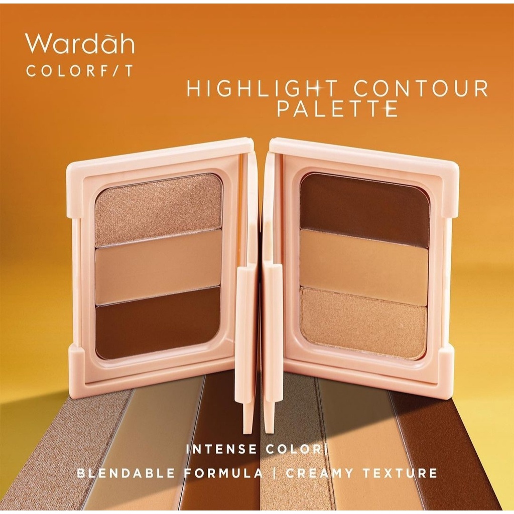 ❤ MEMEY ❤ WARDAH Colorfit Highlight Contour Palette