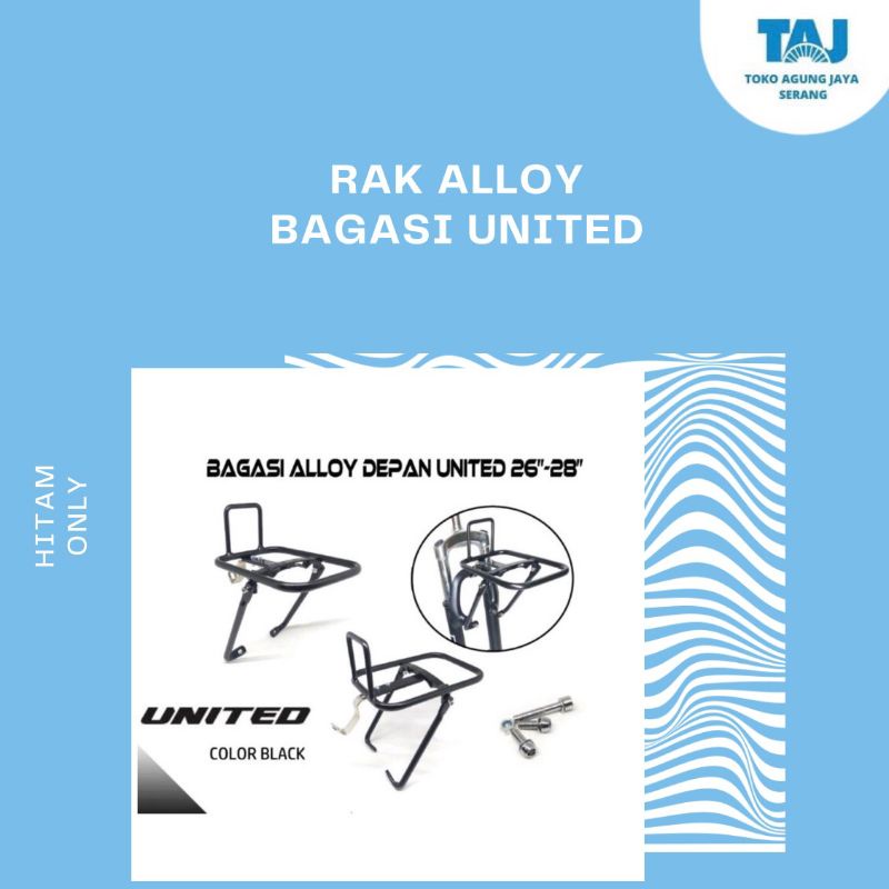 RAK BAGASI DEPAN UNITED Rak Alloy Rak Bagasi Depan Sepeda Alloy