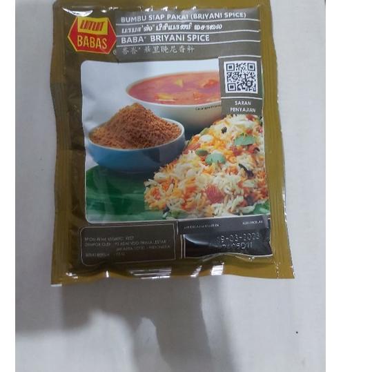 

Model Baru BUMBU BABAS BRIYANI SPICE 70 GRM***