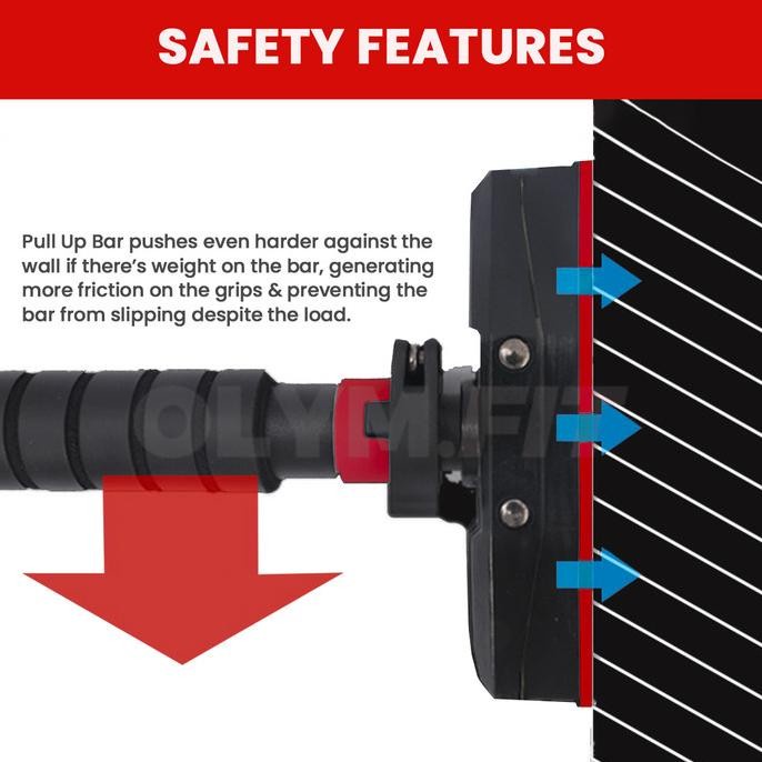 Pull Up Murah 300 Kg Pull Up Bar Dinding Tanpa Bor Dinding Chin Up Bar Push Up