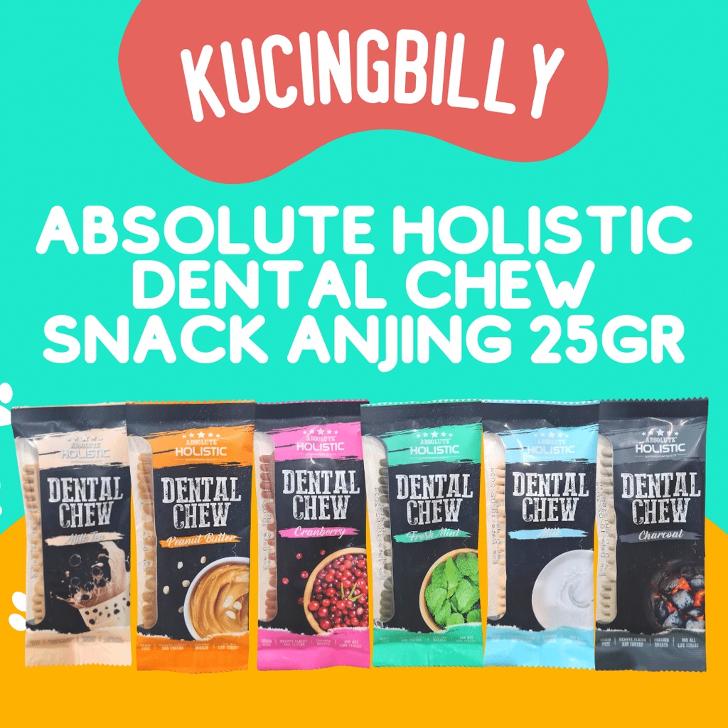 ABSOLUTE HOLISTIC DENTAL CHEW SNACK ANJING 25gr