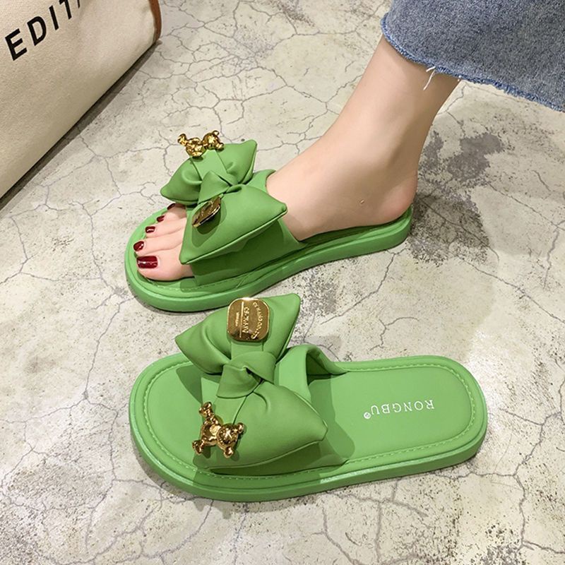MYSTYLE Cutey Korea Design Slip Sandal Fashion Wanita Import