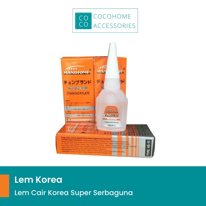 

Lem Korea Handsome / Lem Cair Serbaguna Epotec Besi Super Power glue