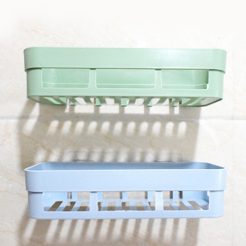 AVVET (PAKET HEMAT) Rak Kamar Mandi Persegi Panjang Multifungsi Cream