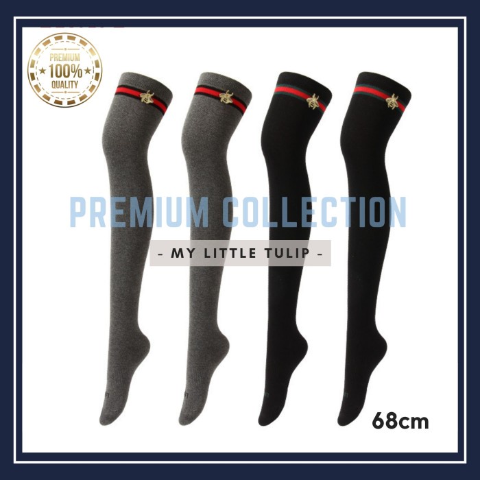 KAOS KAKI PANJANG OVERKNEE CEWEK DIATAS LUTUT / KAOS KAKI GUCCI LONG