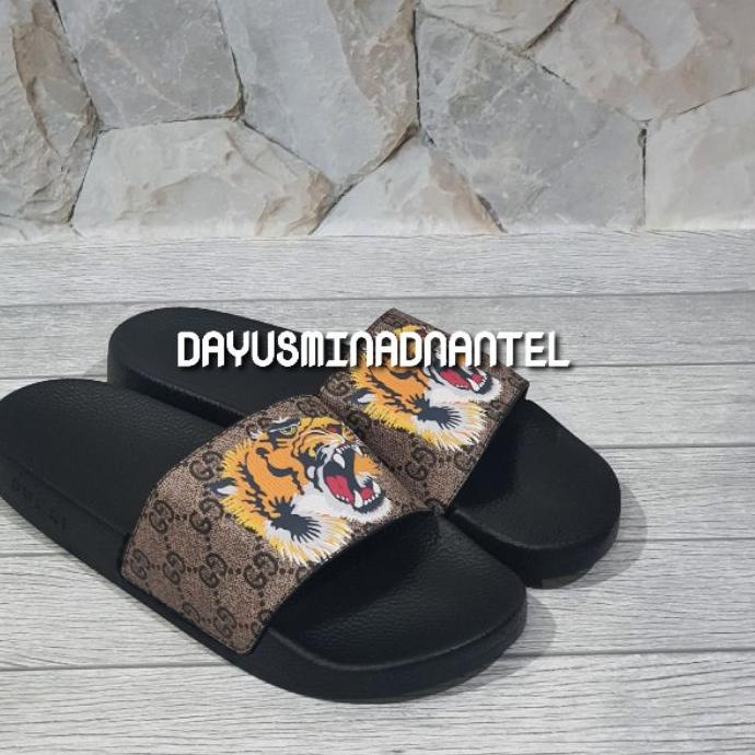 Special SANDAL PRIA / SANDAL GUCCI / SANDAL GUCCI GARIS / SANDAL GUCCI ANIMAL SLIDE  オ