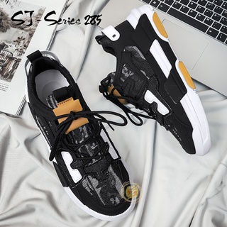 Sepatu Sneakers Pria Motif Jeans Casual Trendy untuk Hangout Kualitas Import Premium - 285