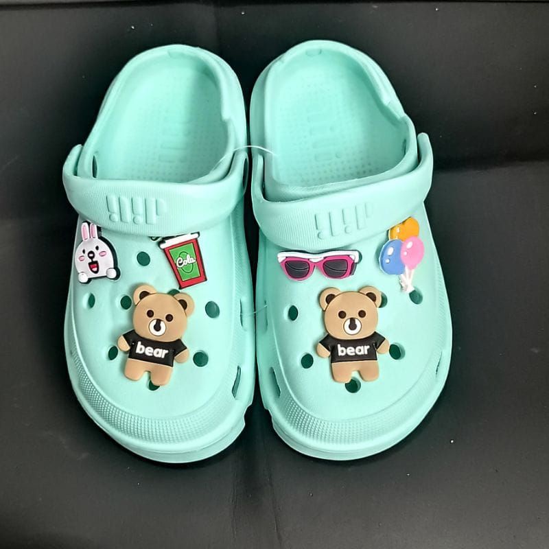 Sandal Baim Anak Golfer Sandal Anak Tali Belakang Unisex sandal selop anak Jibbizs Nyaman Kekinian