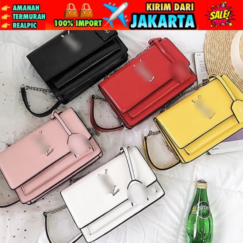 TI 3041 -  TAS SELEMPANG WANITA IMPORT BATAM MURAH KOREA  PESTA TASBATAMRZ - D