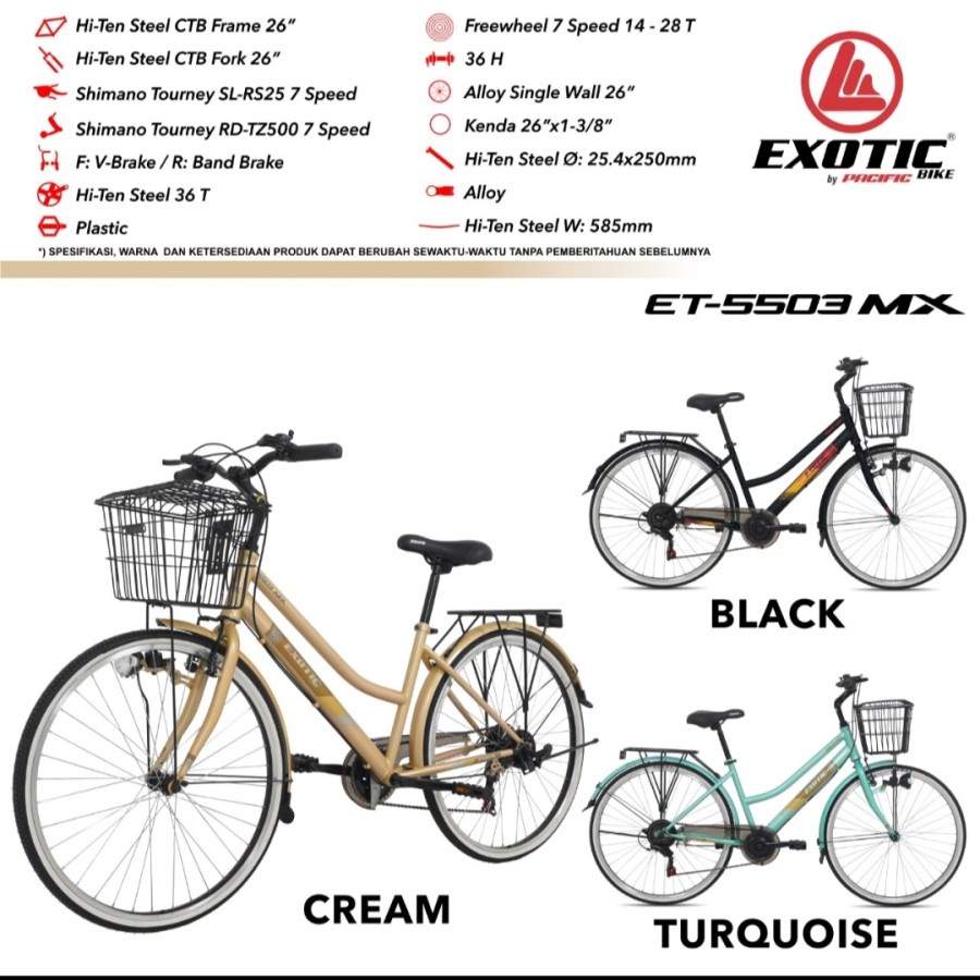 Sepeda City Bike CTB 26" EXOTIC ET-5503 MX