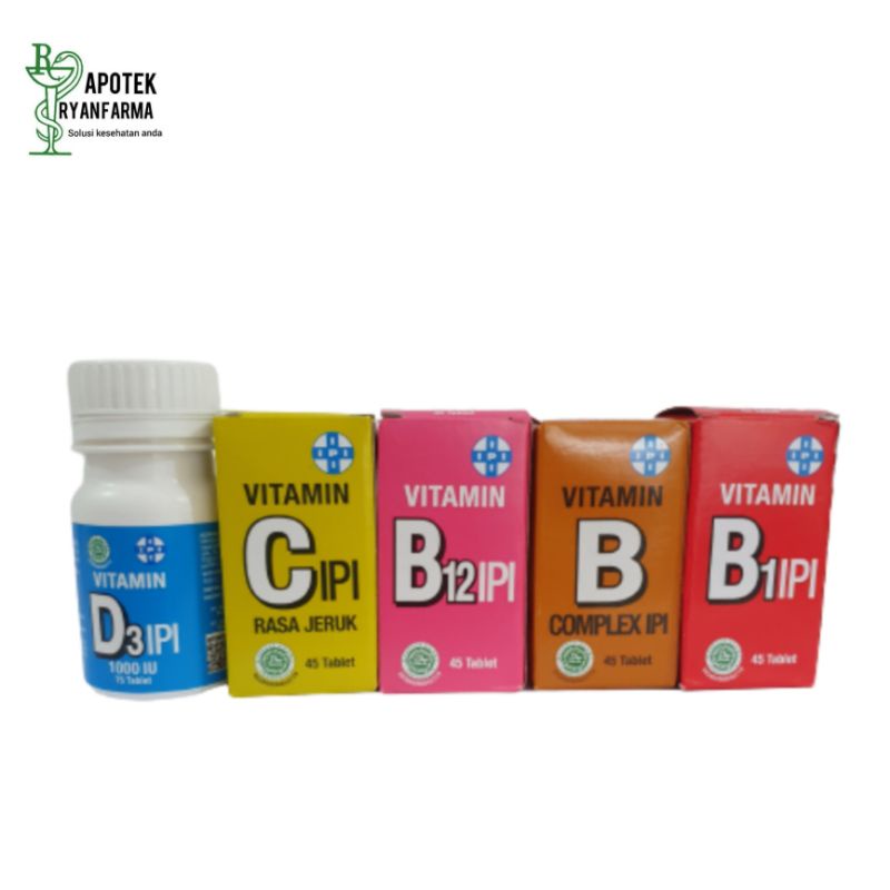 Jual VITAMIN IPI / B Komplek Ipi / B1 Ipi / C Ipi / D3 Ipi / B12 Ipi ...